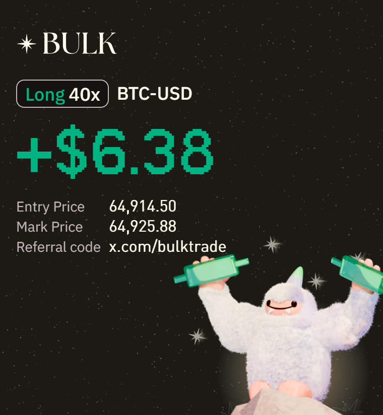 Bulk trade te regala 1000 USDC para operar en futuros