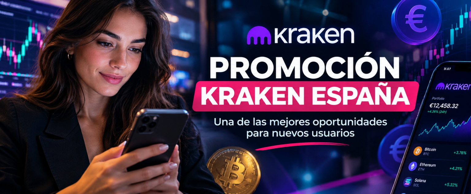 Kraken en España bono de bienvenida con código de invitación