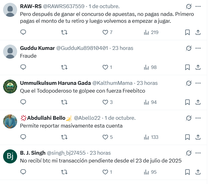 Usuarios de freebitcoin se quejan de no recibir pagos desde hace meses