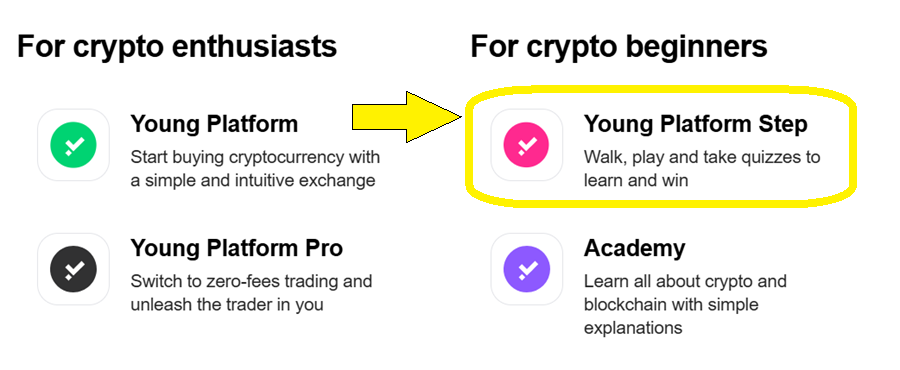 Young STEP te paga por caminar y Young Exchange te permite retirar YNG a euros
