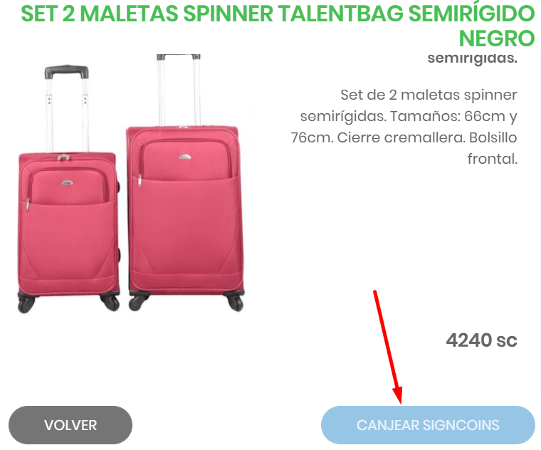 cómo canjear un premio en sigma dos