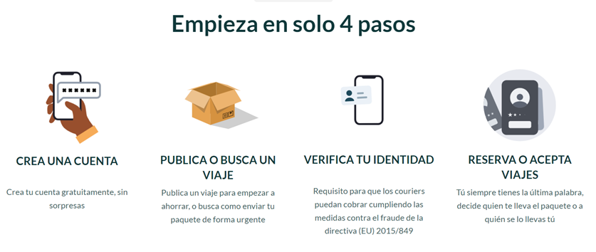 como se gana dinero enviando paquetes