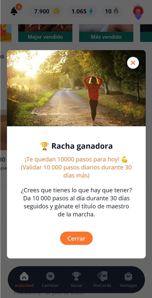 completa retos en weward y recibe wards adicionales para canjear por dinero