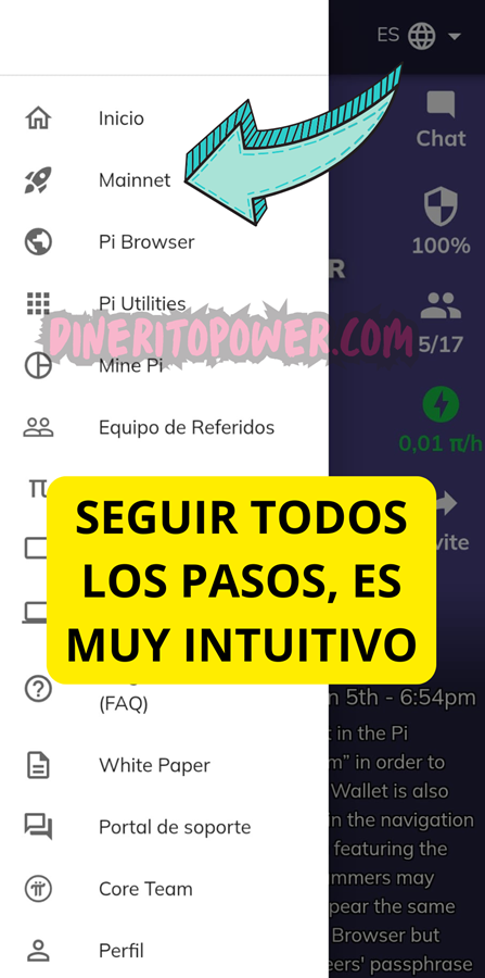 completar todos los pasos de la mainnet para retirar pi coin