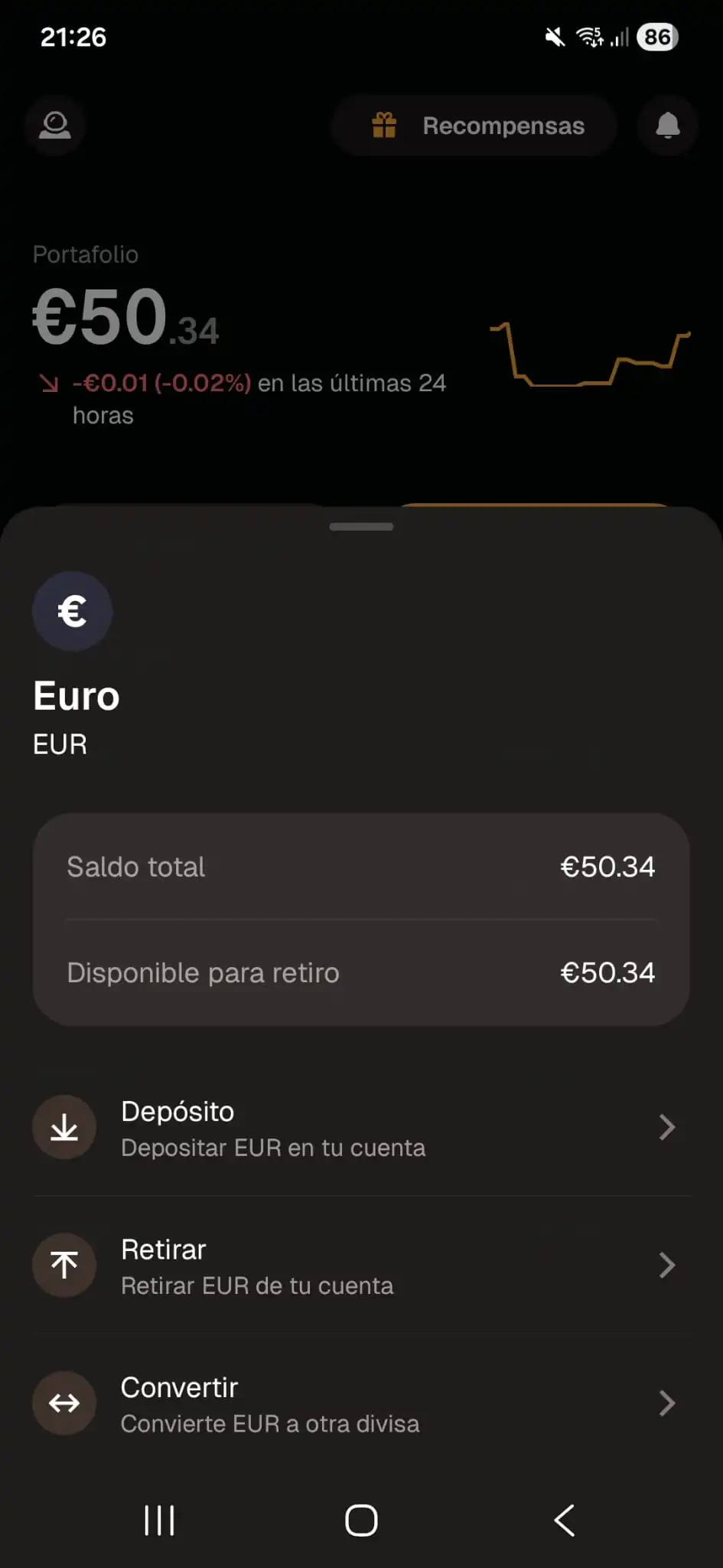 ejemplo de como retirar dinero de Gemini exchange