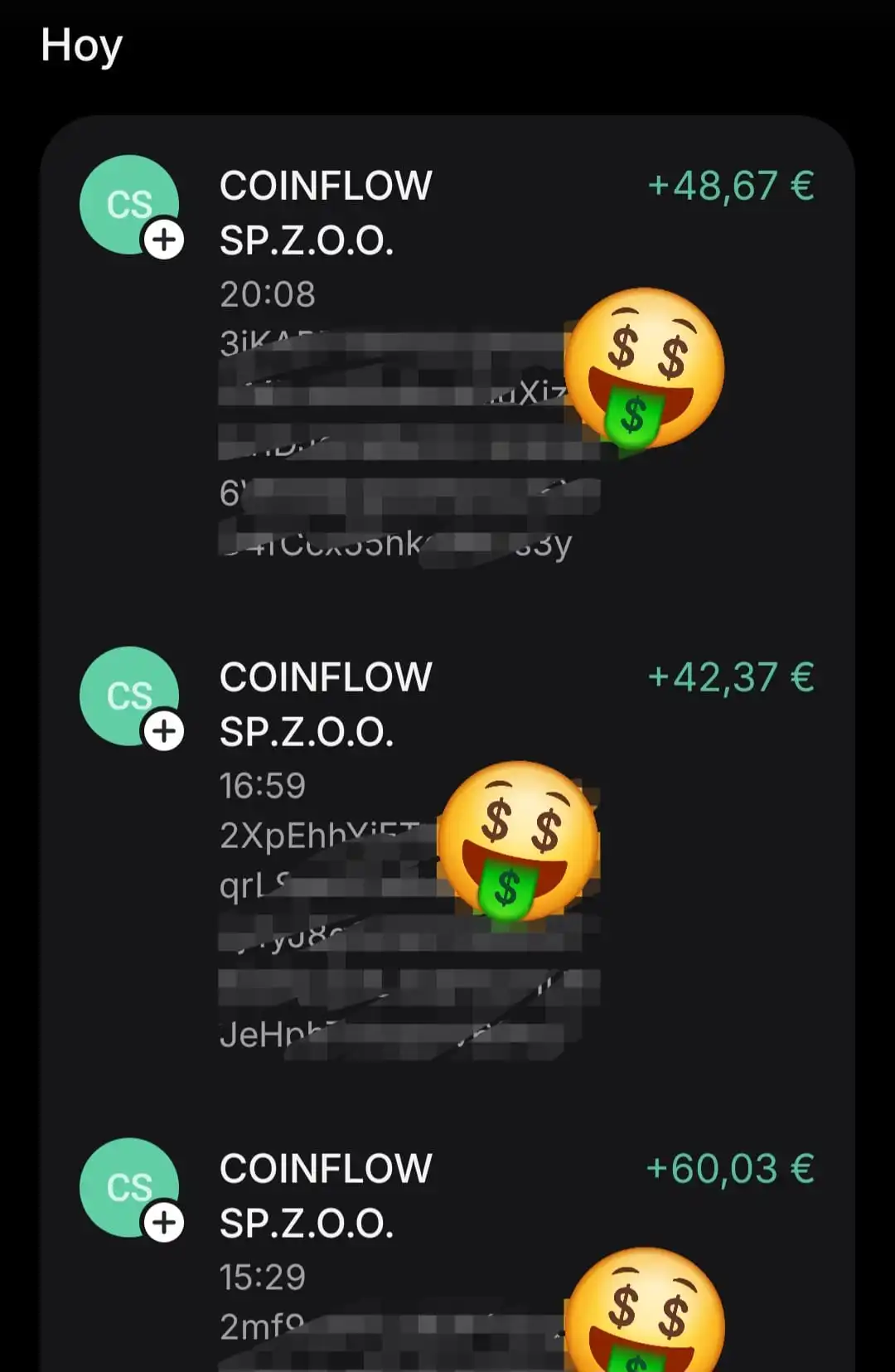 ejemplo de promoción publicada en el Canal de telegram dineritopower