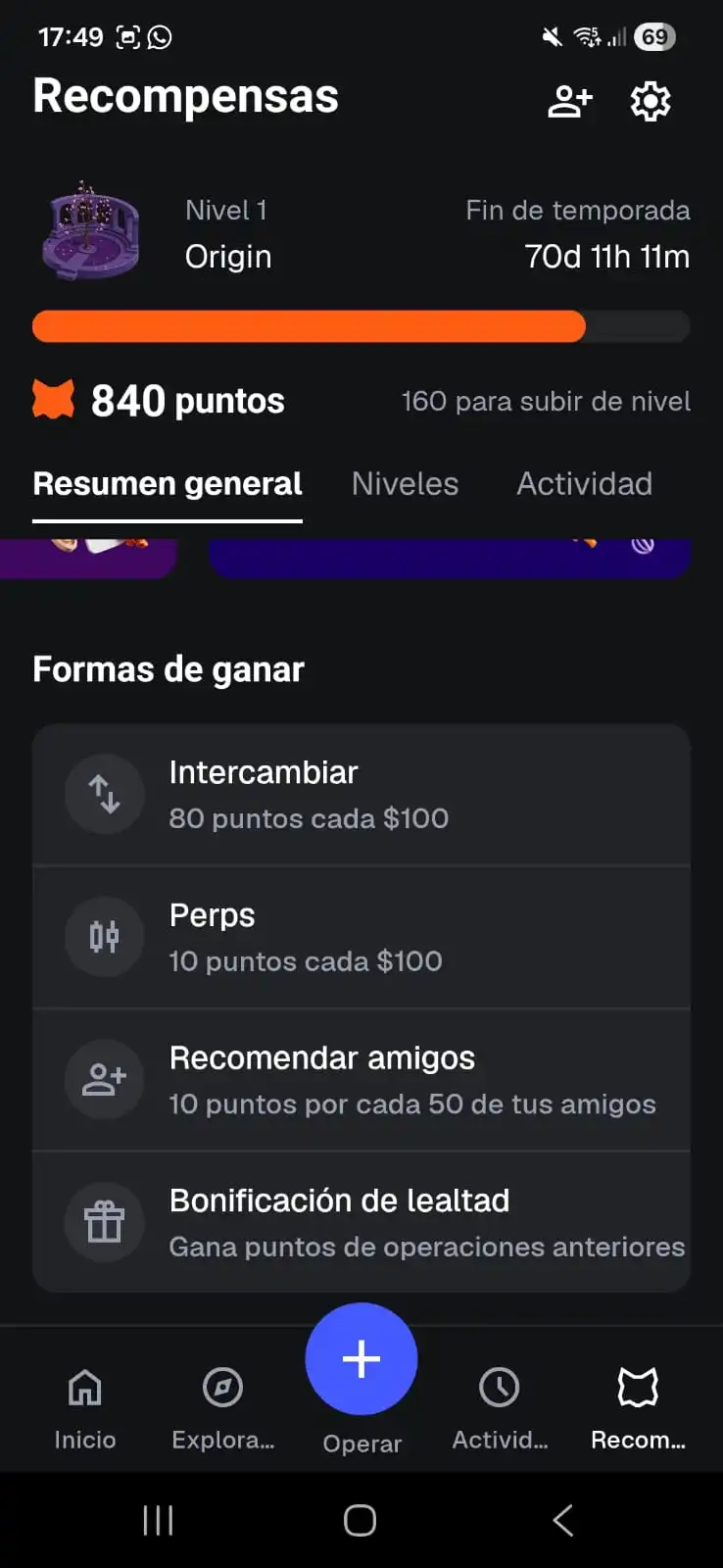 formas de ganar puntos en metamask rewards