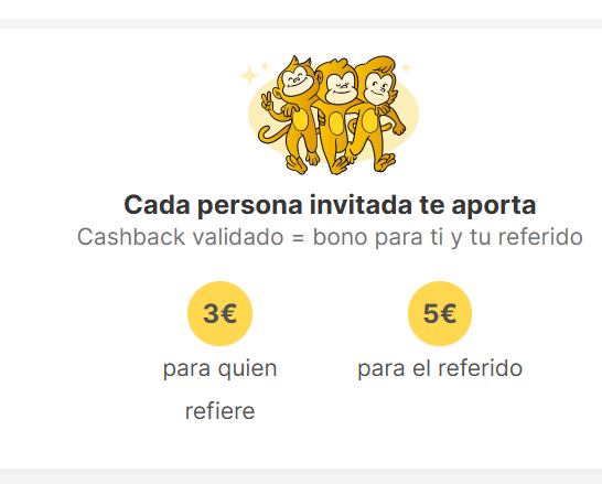 gana 3 euros por referidos en widilo y el invitado gana 5€