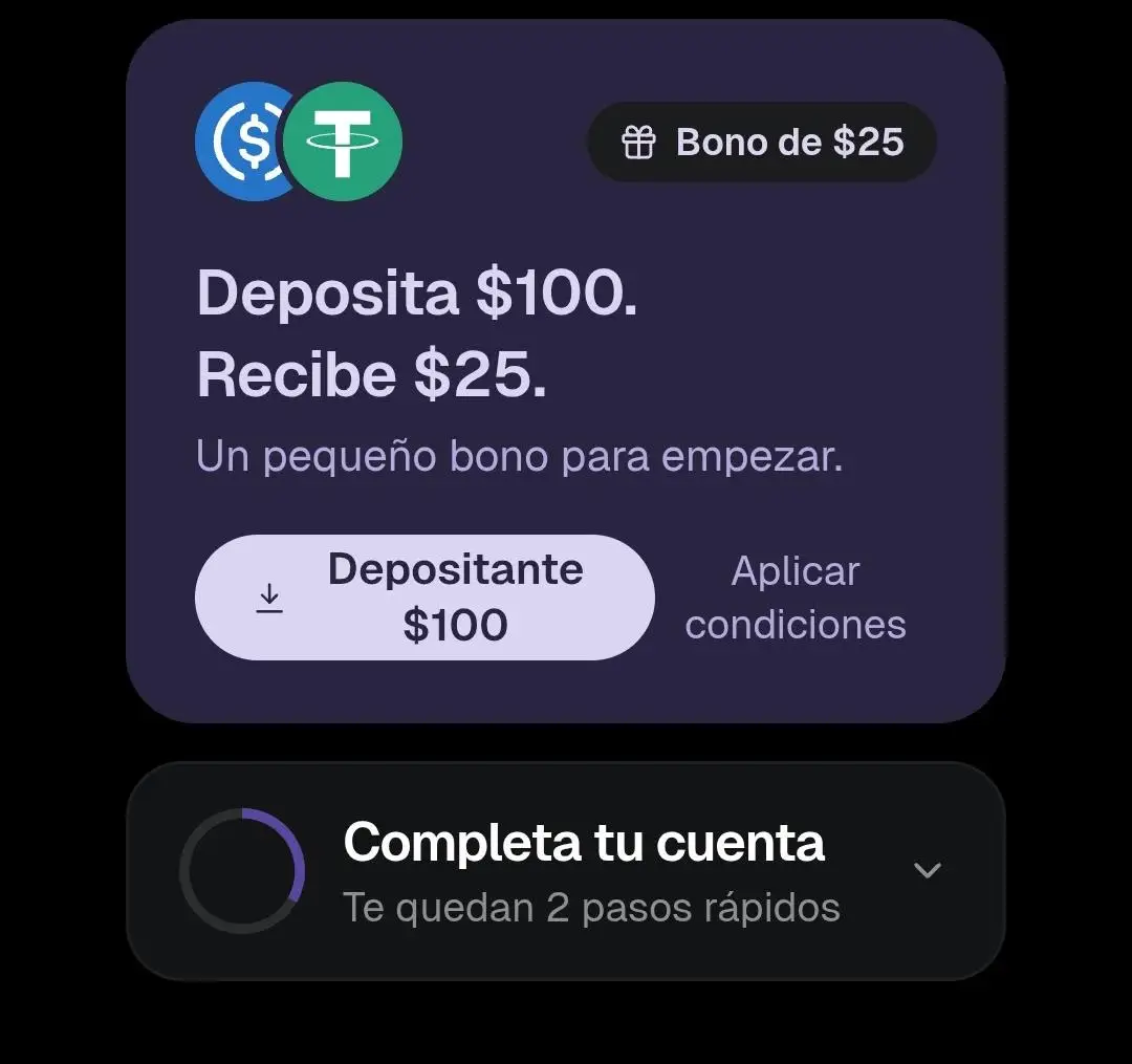 ingreso de 100 usdt o usdc para ganar $25 en fiber.so