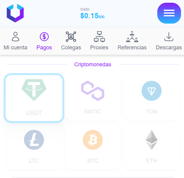 métodos de pago disponibles en bytelixir