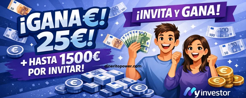 myinvestor promocion 25€ gana hasta 1500 por invertir en fondos indexados