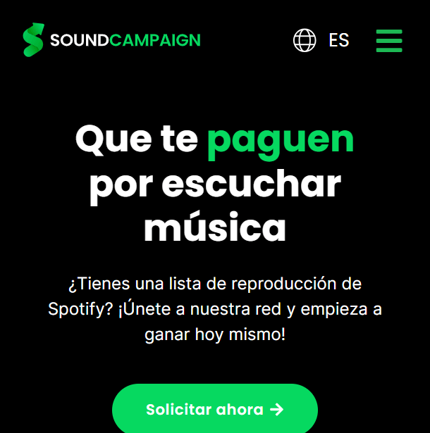quiero que me paguen por escuchar música