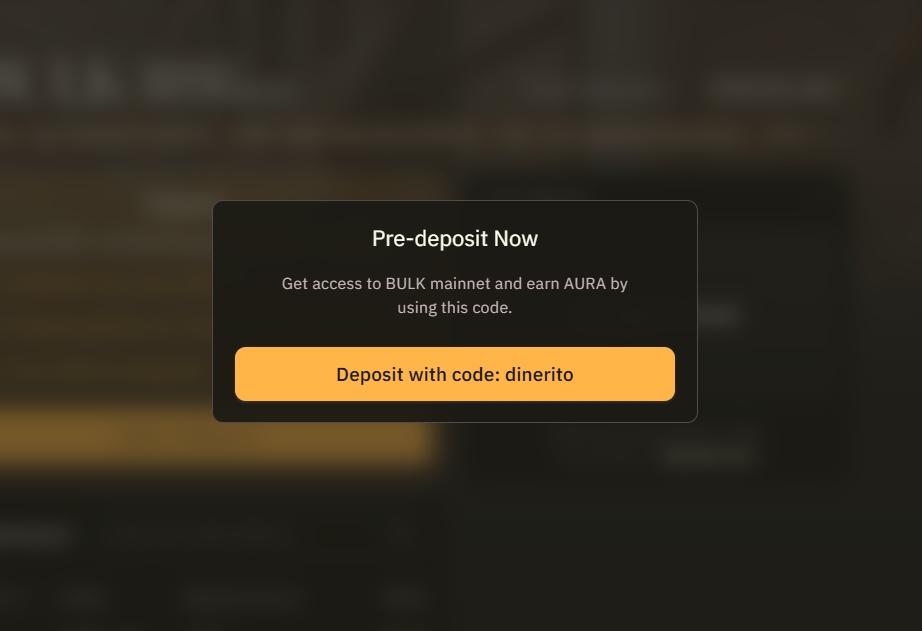 referal code bulk trade dinerito