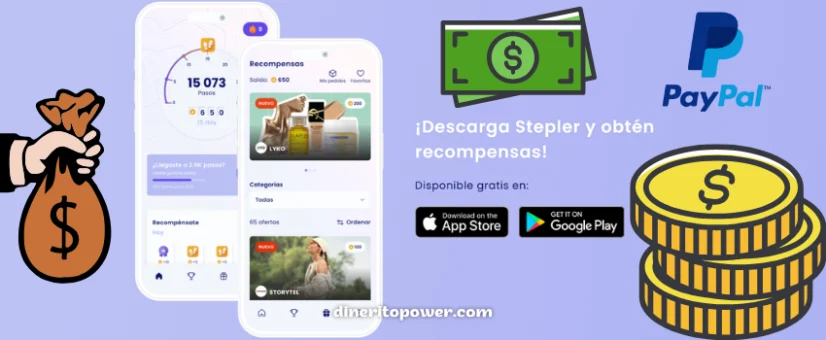stepler app te permite ganar dinero en paypal mientras caminas
