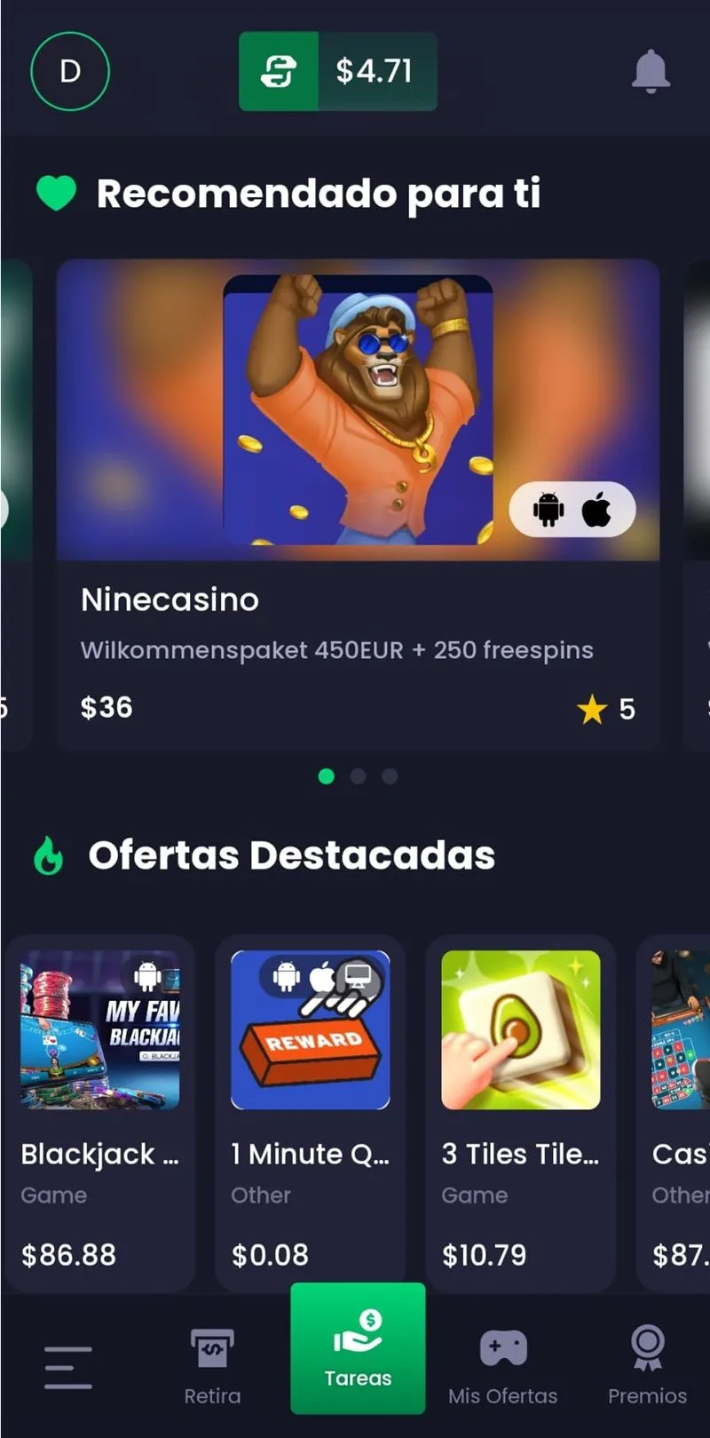 tareas disponibles en mi cuenta freecash