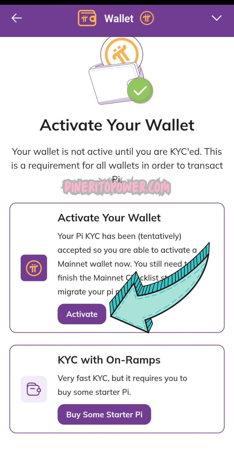 transferir saldo de pi network a pi wallet